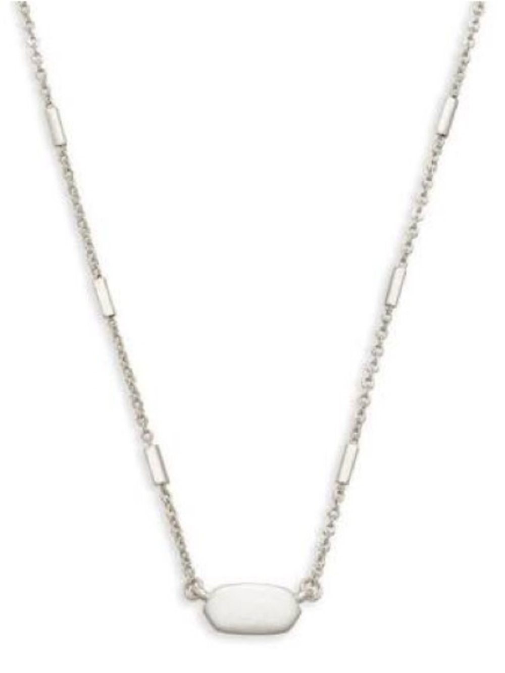 Kendra Scott Fern Necklace in Bright Silver